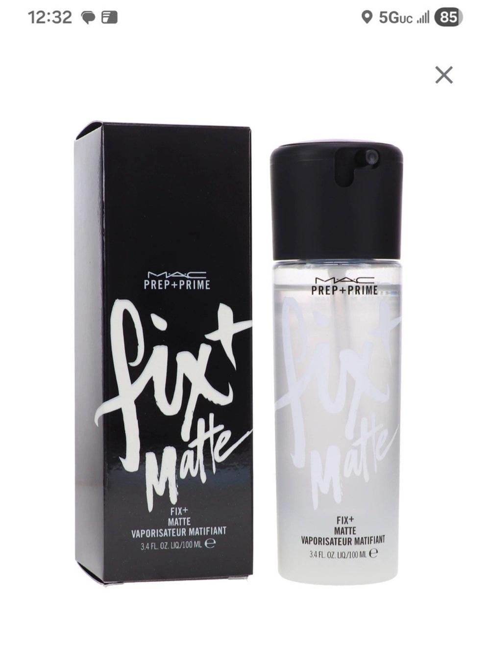 MAC Cosmetics Fix+ Matte Setting Spray in White and Black